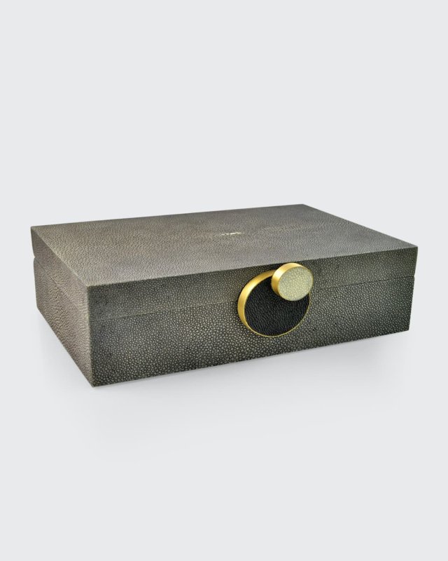Carbon Shagreen Small Box